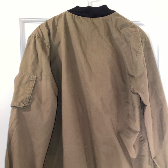 Love Tree Olive Zip-up Bomber Jacket - Picture 3 of 3